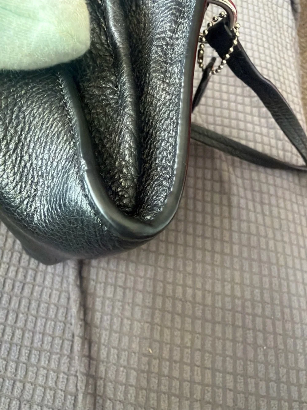 Coach Black LeatherP hone & Crossbody Flap Bag - Picture 11 of 14